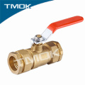 Personnalisé en gros OEM sans plomb coulée cf8m en acier inoxydable poignée 600 wog npt cw617n en laiton bronze à bille pour gaz